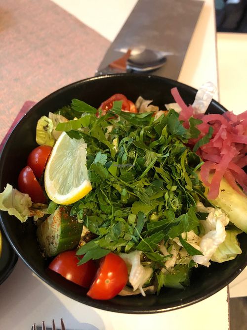 Side salad at Saba in Moss