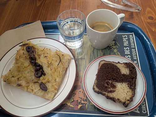 A good deal at 7.28€ (the cost of the cake is based on weight). at Boulangerie-Café Pain Salvator in Marseille