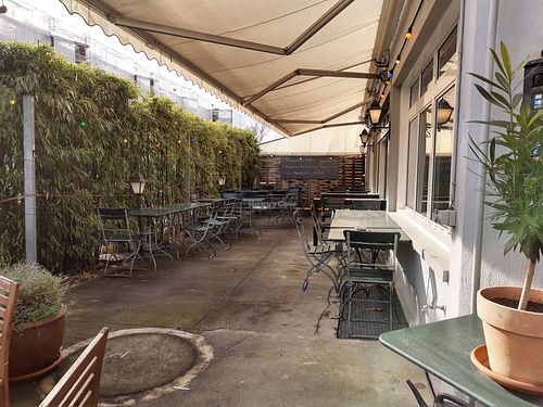 Terrace (in winter) at Tüfi in Zurich