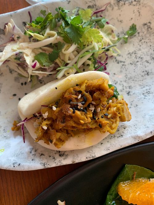 Bao buns with jackfruit  at Kage in New Lynn