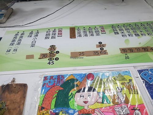 Menu at Guān Xiǎng SùShí Xiāng 觀響素食鄉 in Tainan