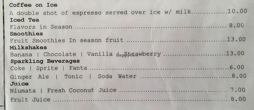  at Friends Cafe and Tourist Center in Nukualofa