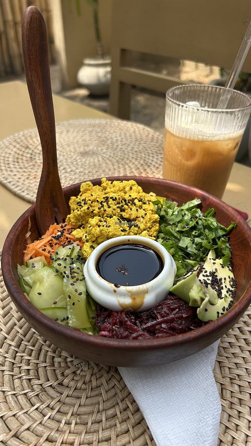 Poke bowl  at Malu Poke in Dikwella