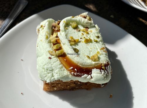 Carrot pistachio cake  at We Are Zest Café in St Andrews