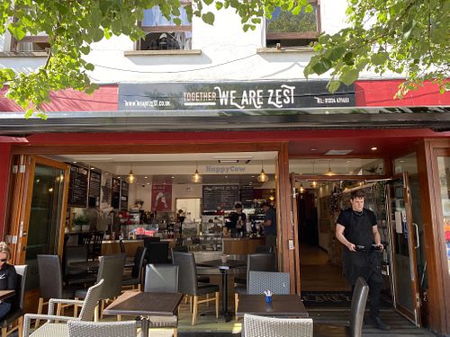 Café entrance  at We Are Zest Café in St Andrews