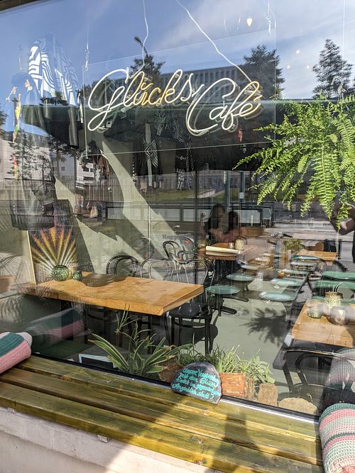 Inside at GlücksCafe in Berlin