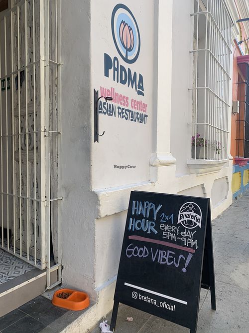 Front of the place (water and food for street dogs and cats 😍) at Padma in Santa Marta