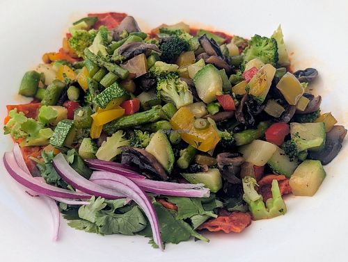 Veganized chilaquiles for breakfast at Villa Premiere Boutique Hotel in Puerto Vallarta