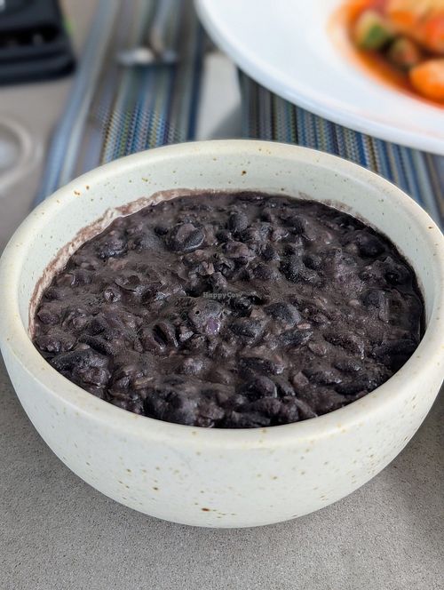 They made special vegan black beans at Villa Premiere Boutique Hotel in Puerto Vallarta