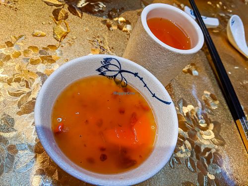 One of many delicious vegan dishes at 敬一素食健康私房菜 (Jingyi Vegetarian Healthy Private Kitchen) at Jingyi Vegetarian 敬一素食健康私房菜 in Kowloon