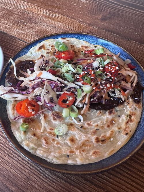 Scallion pancakes   at The Tramshed in Sheffield