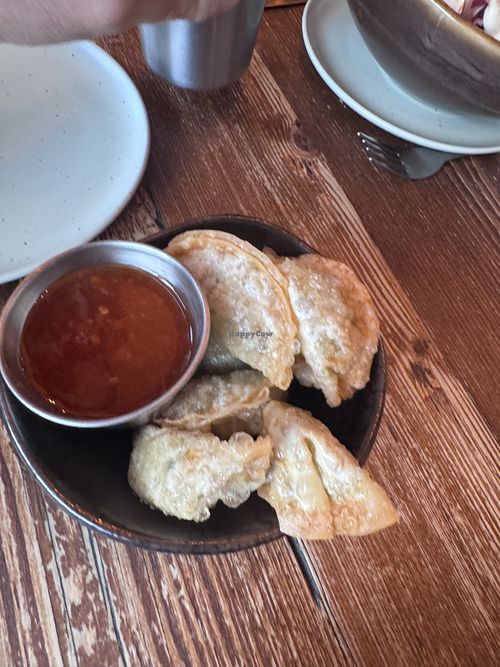 Fried dumplings   at The Tramshed in Sheffield