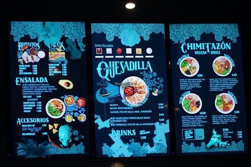 Menu at Chimi's Revenge in Mannheim