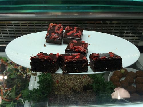 Their Raw Brownies.  at Funky Fresh Cafe - DogA in Oslo