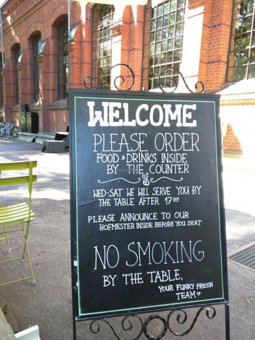 Outdoor seating available. at Funky Fresh Cafe - DogA in Oslo