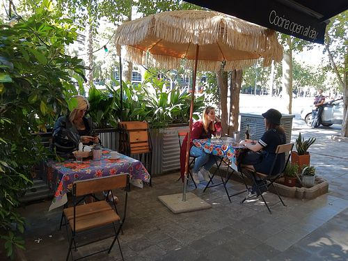 Terrace at M2 Gluten Free in Barcelona