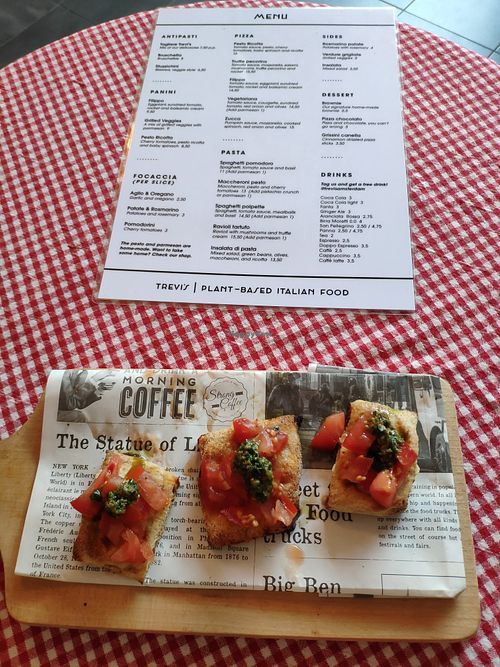 Bruschetta at Trevi's in Amsterdam