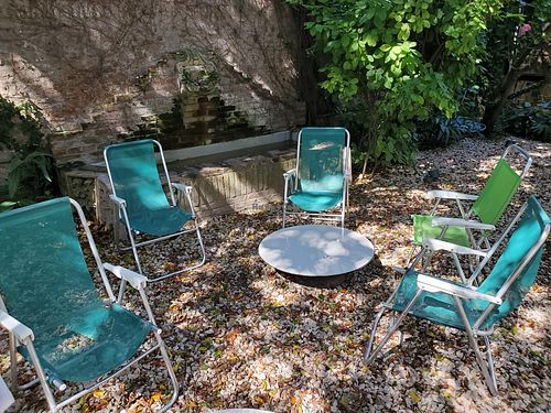 Outside seating at Rapanui in Buenos Aires