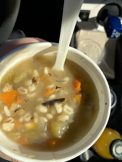 Mushroom barley soup   at Chef's Table in Fairfield