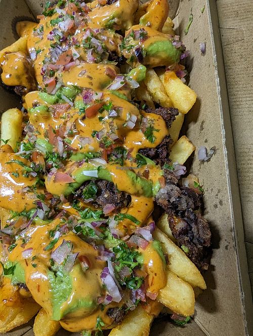 Mexican loaded fries at Burger Plant in Dunedin