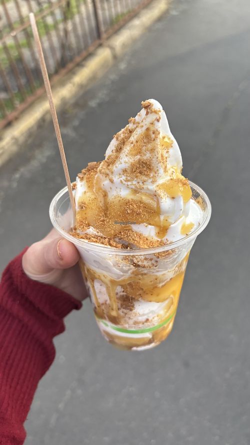 Banoffee sundaey  at Burger Plant in Dunedin