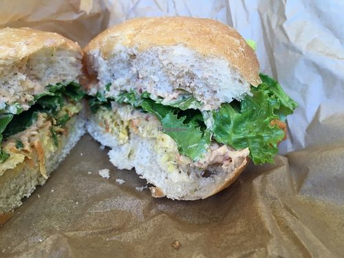 inside the Fish Sandwich at Evolution Fast Food in San Diego