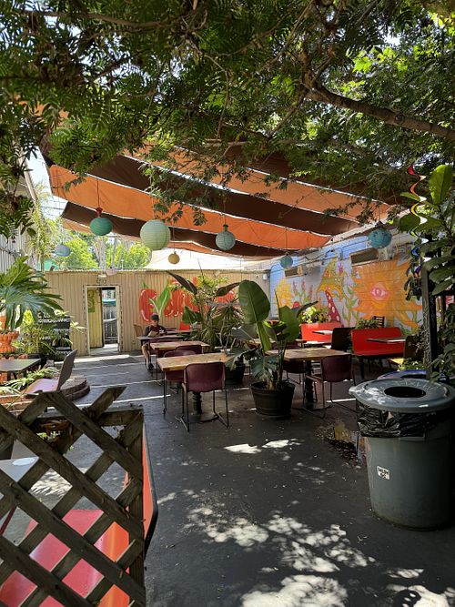 Patio  at Evolution Fast Food in San Diego