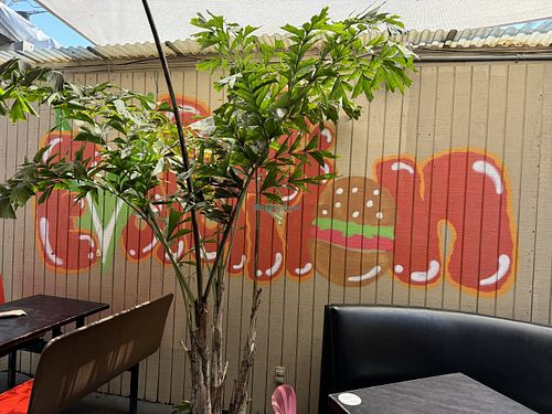 Patio  at Evolution Fast Food in San Diego