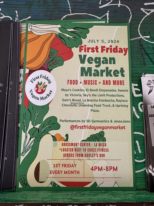 Leaflet  at Evolution Fast Food in San Diego