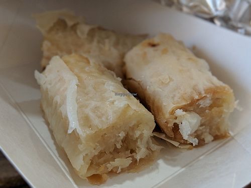 Vegan coconut baklava! at Pita Place in Fairbanks