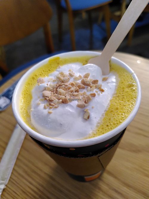 Seasonal pumpkin drink at NUTTEA - Soho in London