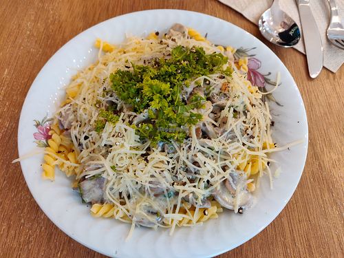 Pasta funghi. 24/7/2020 at Postbar in Bruges