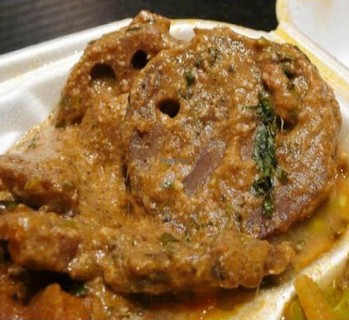 lotus root curry at Samosa House East in Culver City