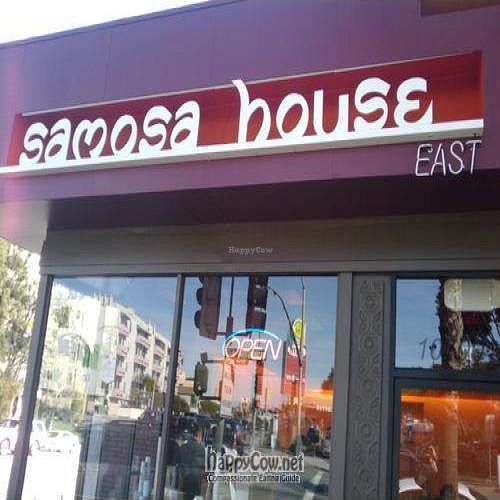 Sign at Samosa House East in Culver City