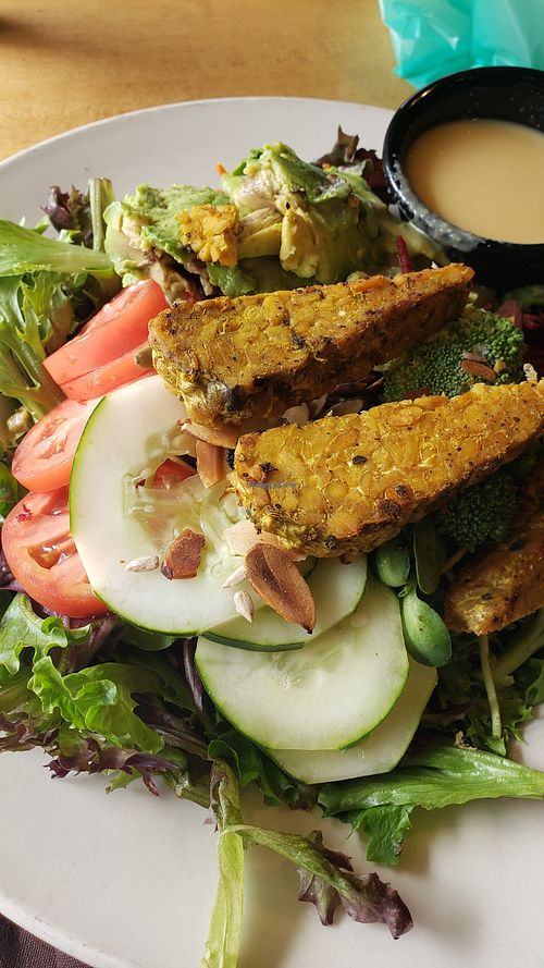 The BiG salad with added avo and tempeh. at The Wild Cow in Nashville