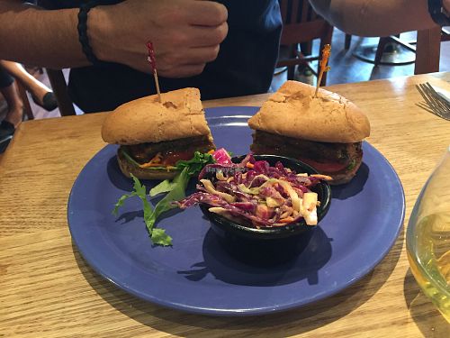 Buffalo tempeh grinder  at The Wild Cow in Nashville