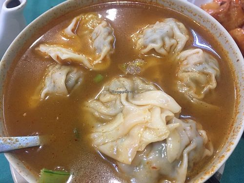 Tom Yam Dumplings Soup at Miu Fat Chai - Tsuen Wan in New Territories