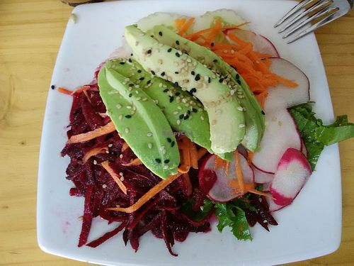 Avocado salad at La Casita de Kawsay in Lima