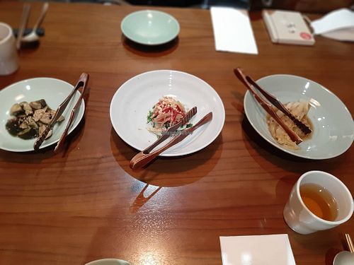 2nd: salads, 무침 at Balwoo Gongyang - 발우공양 in Seoul