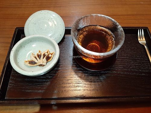 last: cinamon drinks at Balwoo Gongyang - 발우공양 in Seoul