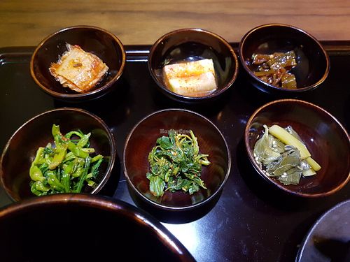 Sides of the medicinal dishes at Balwoo Gongyang - 발우공양 in Seoul