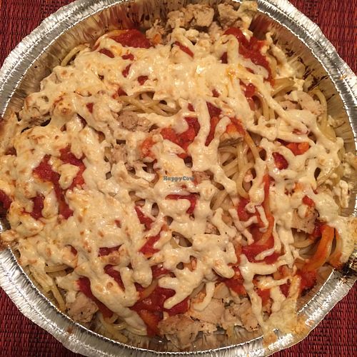 Pasta Chick'un Parm at Cruzer Pizza in Los Angeles