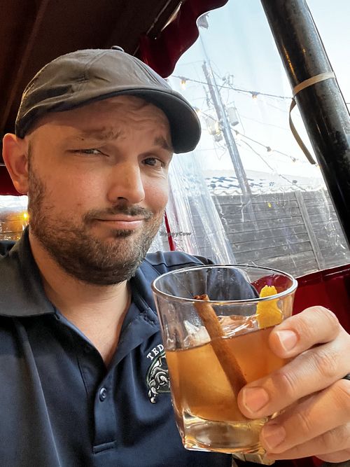 Didn’t get a pic of the pizza, but the pumpkin spice old-fashioned was also incredible!  at Cane Rosso in Carrollton