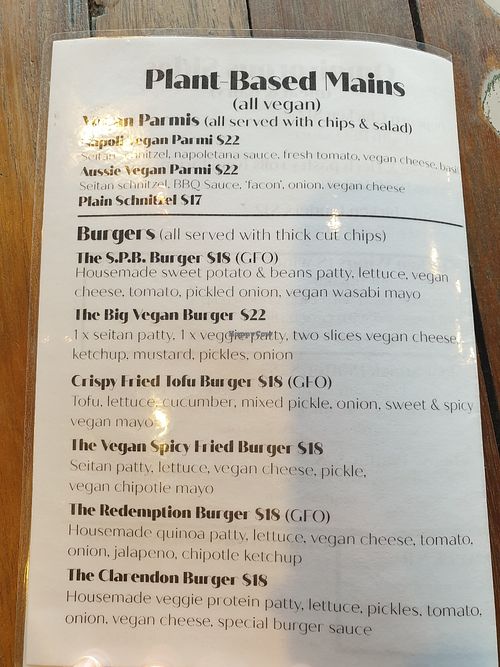 New menu!!! at The Mayfair   in Sandy Bay