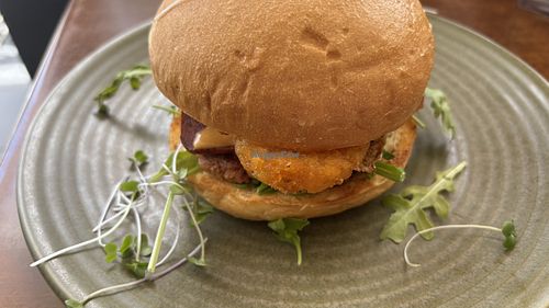 Breakfast burger   at The Green Edge Cafe and Store in Windsor