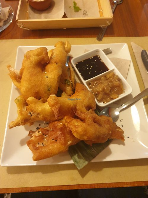 Tempura banana blossom at La Pika in Mojacar