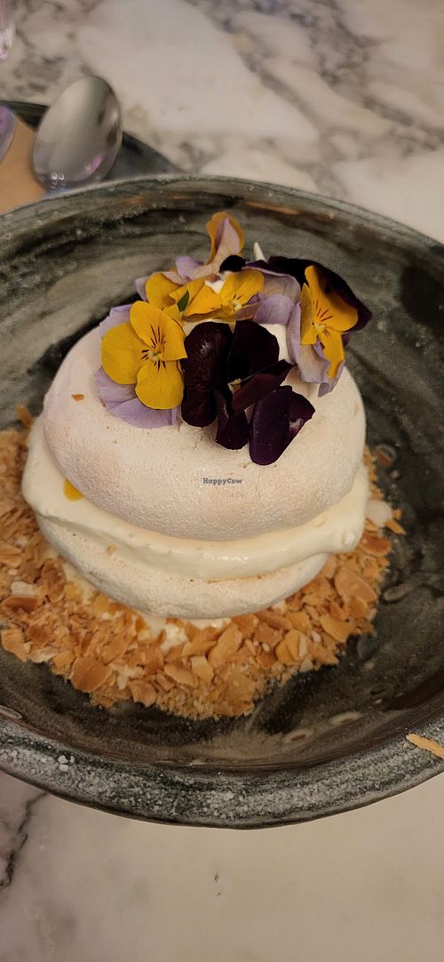 Delicious Pavlova at Winners Vegan Restaurant in Athens