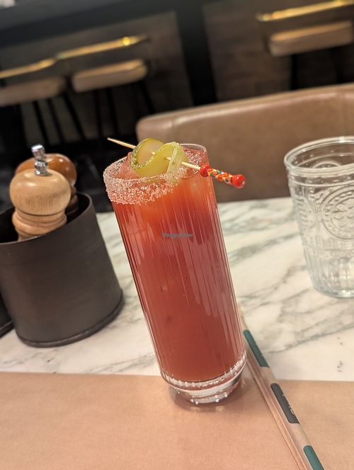 Bloody Mary at Winners Vegan Restaurant in Athens