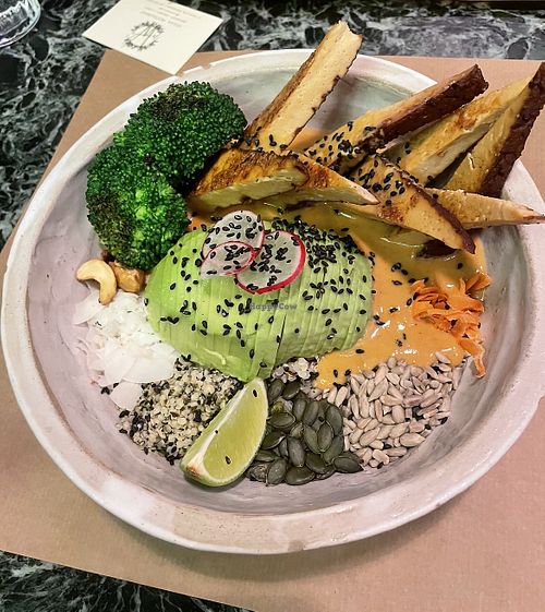 Protein Bowl 14€ yummy!   at Winners Vegan Restaurant in Athens