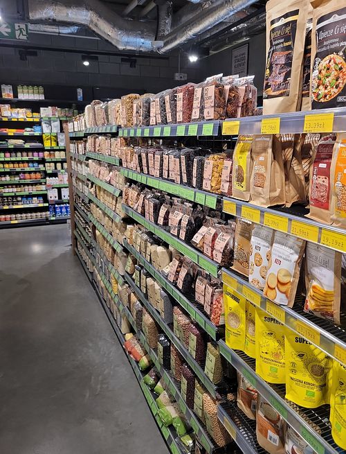 Vegan products at Smak Natury in Warsaw